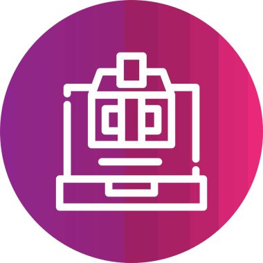 Modern b 'nin vektör illüstrasyonu eksik simgesi