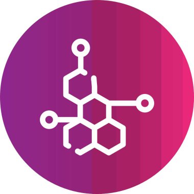 Bir kimyasal simgenin vektör illüstrasyonu
