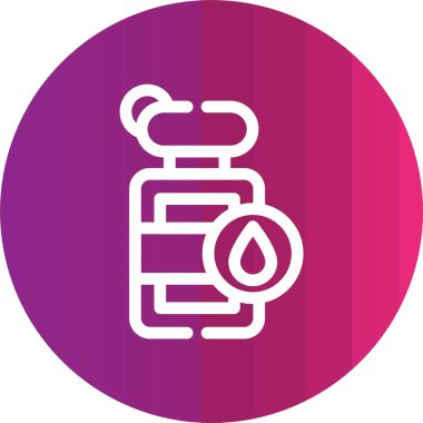 Benzin istasyonu simgesinin vektör illüstrasyonu