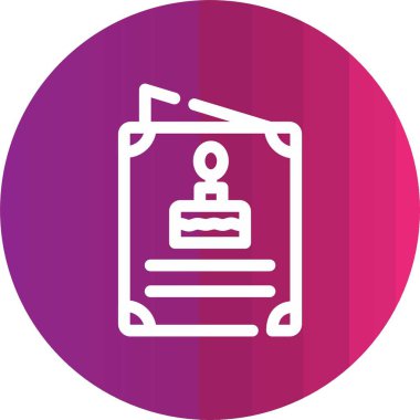 vektör yazıcı simgesi çizimi