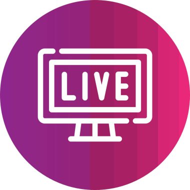 canlı vektör simgesi modern basit illüstrasyon