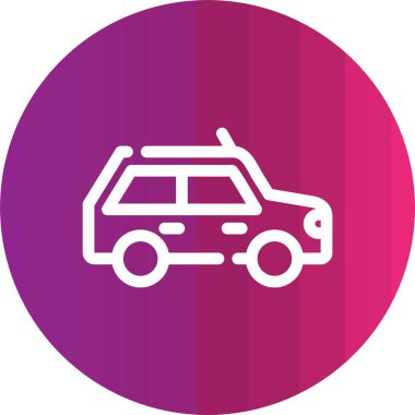 Bir arabanın vektör illüstrasyonu