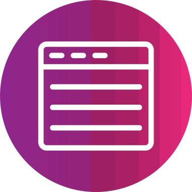 Kişisel ve ticari kullanım için tarayıcı vektör simgesi simgesi çizimi..