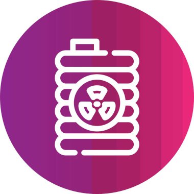 Bir bavul simgesinin vektör illüstrasyonu