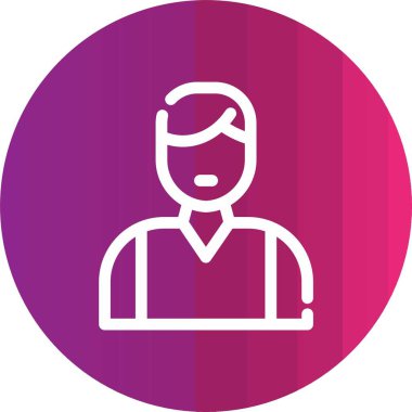 Vektör Adam Simgesi illüstrasyonu