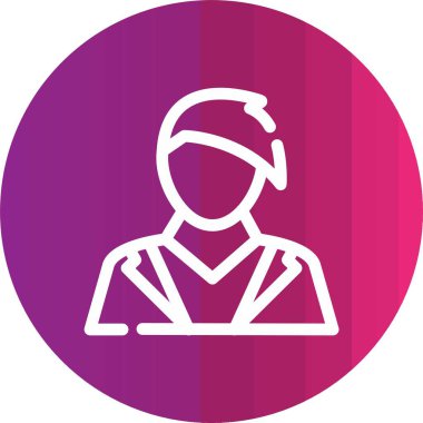 Doktor. Web simgesi basit illüstrasyon