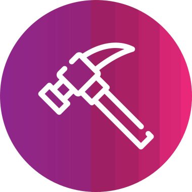 Çekiç ikonu vektör illüstrasyonu