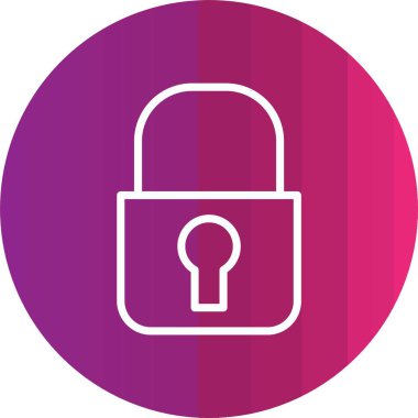 ikon vektör illüstrasyonunu kilitle