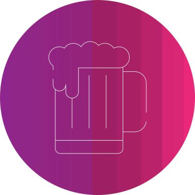 Bir kupa biranın vektör simgesi