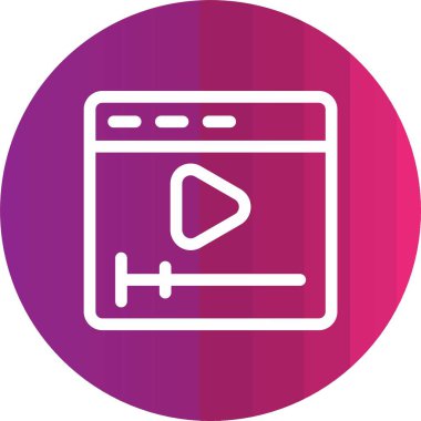 Vektör TV simgesi illüstrasyonu