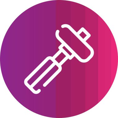 Çekiç simgesinin vektör illüstrasyonu