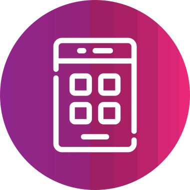 Vektör telefon simgesi illüstrasyonu