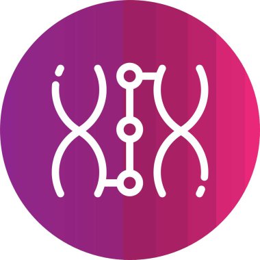 Kişisel ve ticari kullanım için vektör DNA simgesi.