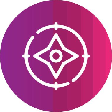 Bir yıldız simgesinin vektör illüstrasyonu