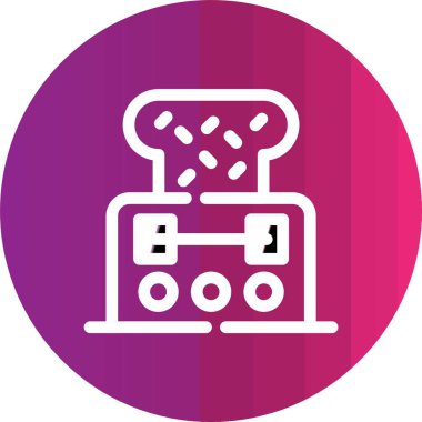 Vektör TV simgesi illüstrasyonu