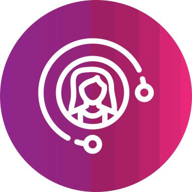 İnsan simgesinin vektör illüstrasyonu