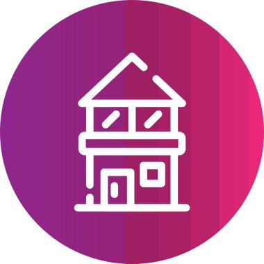 ev web simgesi, vektör illüstrasyonu