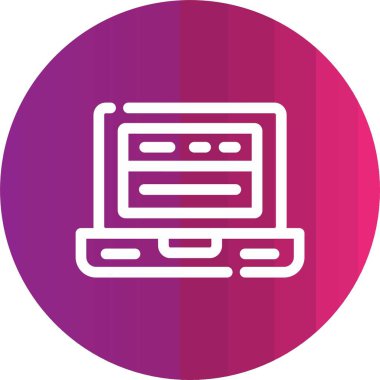 vektör lcd simgesi illüstrasyonu