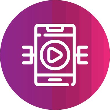 Vektör Mobil simge illüstrasyonu