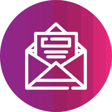 Zarf. Web simgesi basit illüstrasyon