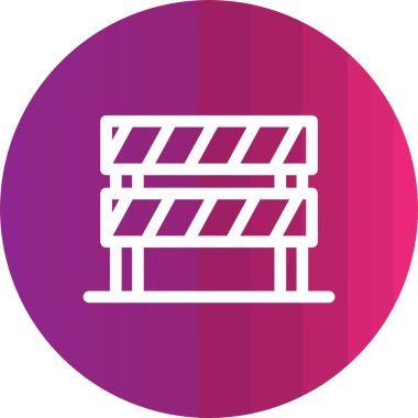bariyer vektör çizgisi simgesi