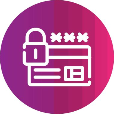 Kredi kartı simgesi, vektör illüstrasyonu