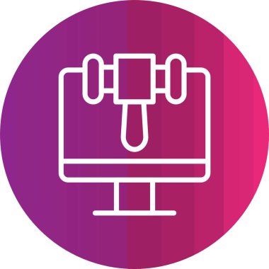 Modern bir simgenin vektör illüstrasyonu