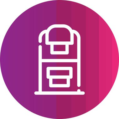 Sırt çantası simge vektör çizim