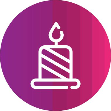 Kek. Web simgesi basit illüstrasyon