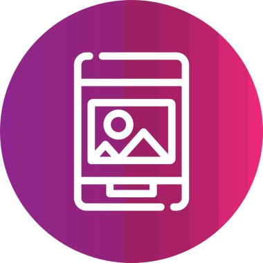 Cep telefonu simgesinin vektör illüstrasyonu