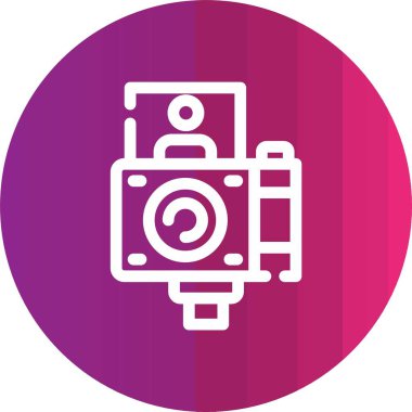 kamera simgesi vektör illüstrasyonu