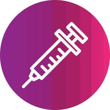 Şırınga simgesinin vektör illüstrasyonu