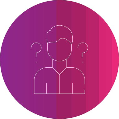 İnsan simgesinin vektör illüstrasyonu