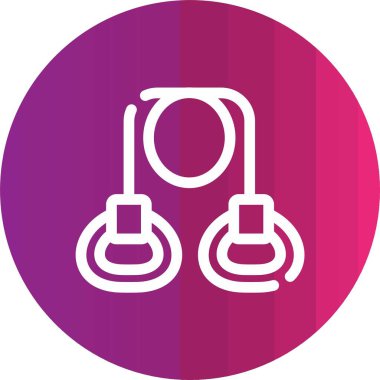 vektör kulaklık simgesi, illüstrasyon