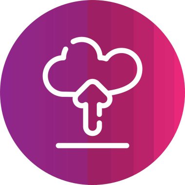 güzel bulut vektör simgesi