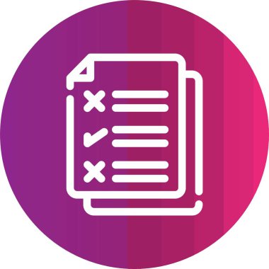 belge simgesi vektör illüstrasyonu