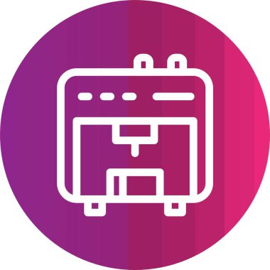 evrak çantası vektör simgesi modern illüstrasyon