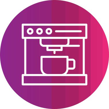 kahve fincanı simgesi, vektör illüstrasyonu