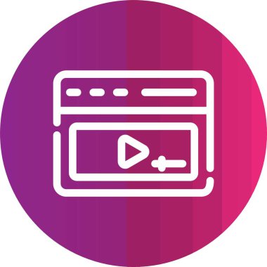 Vektör TV simgesi illüstrasyonu