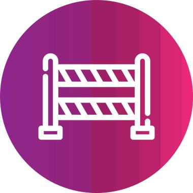 bariyer simgesi vektör illüstrasyonu