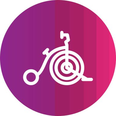 Güzel tekerlekli sandalye vektör simgesi