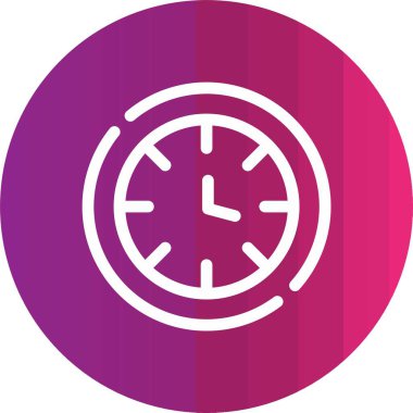 Saat simgesinin vektör illüstrasyonu