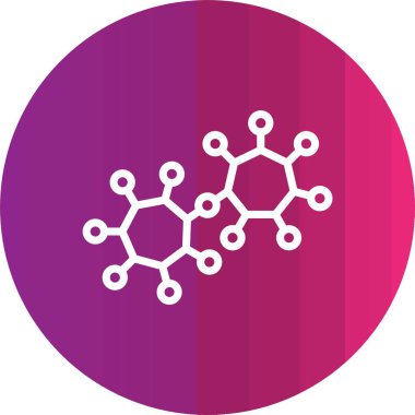 vector illustration of a molecule icon