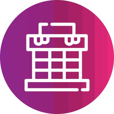 Takvim simgesi vektör illüstrasyonu