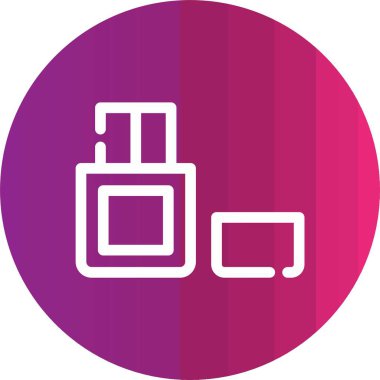 Güzellik ve moda simgelerinin vektör çizimi