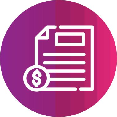 Dolar sembollü kağıdın vektör illüstrasyonu.