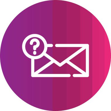 Mesaj var. Web simgesi basit illüstrasyon