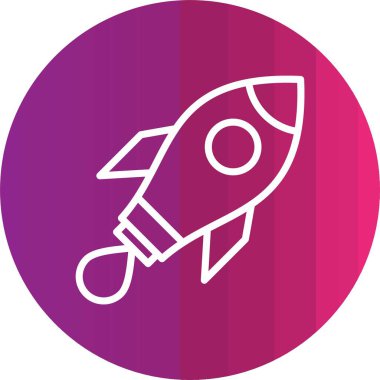 Roket simge vektör çizim