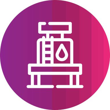 Varil yağı ikonu vektör illüstrasyonu