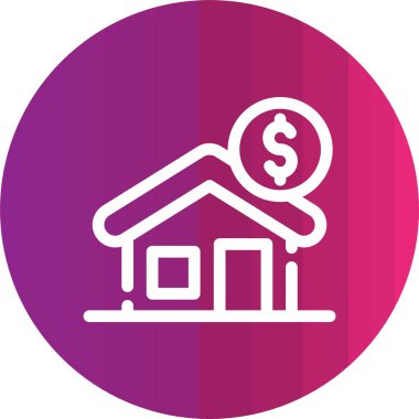 Emlak simgesi vektör illüstrasyon tasarımı